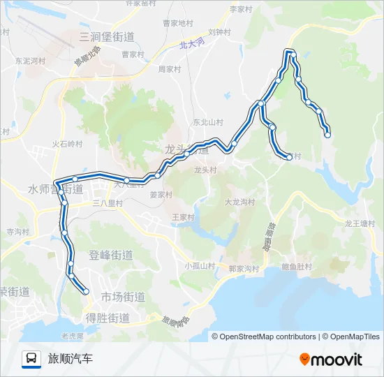 公交旅顺口26路的线路图