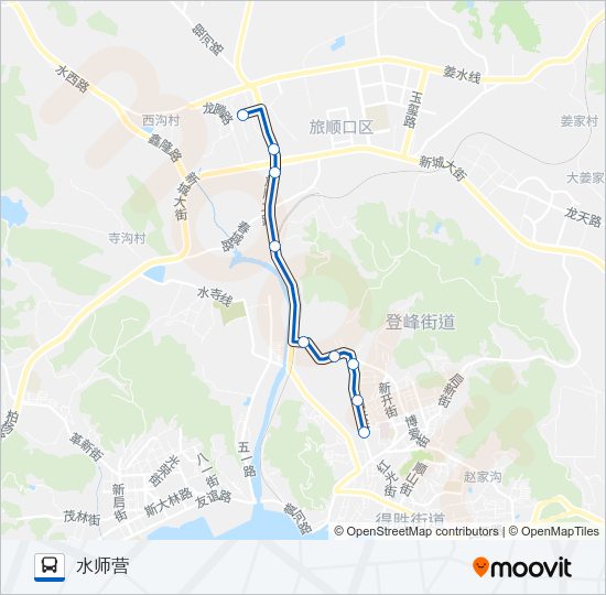公交旅顺口28路的线路图