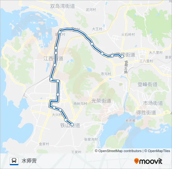公交旅顺口29路的线路图