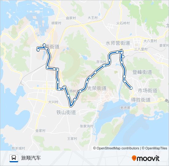 旅顺口32路 bus Line Map