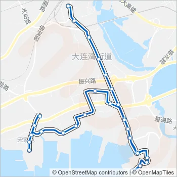 湾环4路加车 Bus Line Map