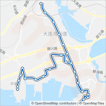 湾环4路加车 Bus Line Map