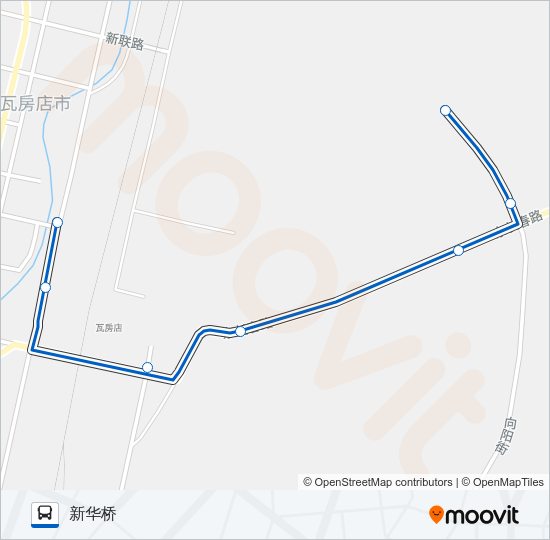 公交瓦房店10路的线路图