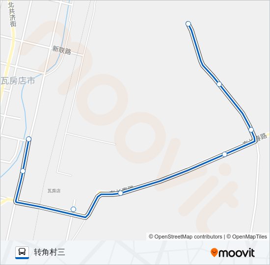瓦房店10路 Bus Line Map