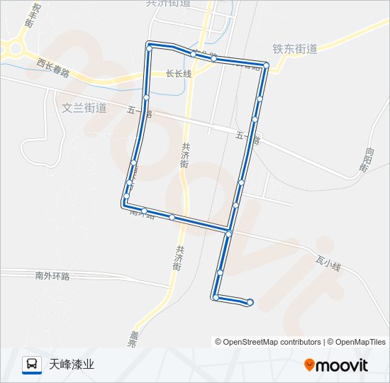 瓦房店11路 Bus Line Map