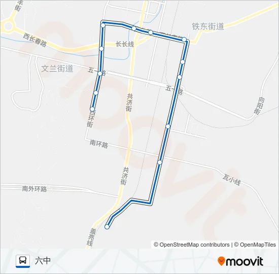 瓦房店11路 Bus Line Map