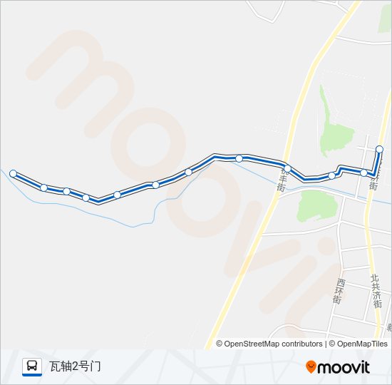 公交瓦房店12路的线路图