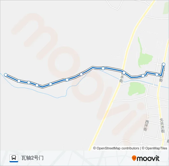 公交瓦房店12路的线路图