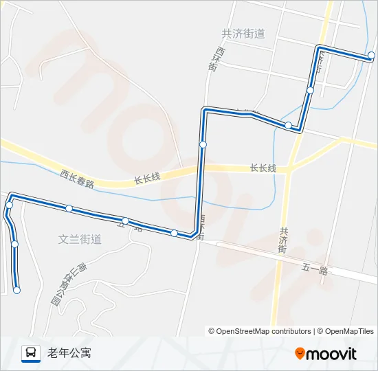 公交瓦房店13路的线路图