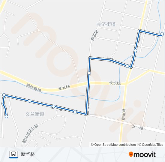 公交瓦房店13路的线路图