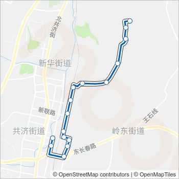 瓦房店14路 Bus Line Map