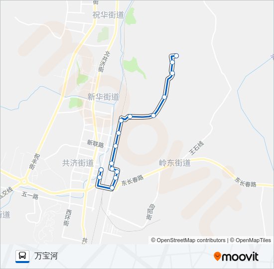 瓦房店14路 Bus Line Map