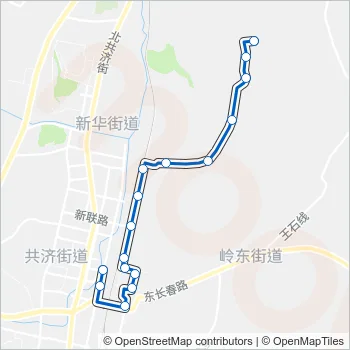 瓦房店14路 Bus Line Map