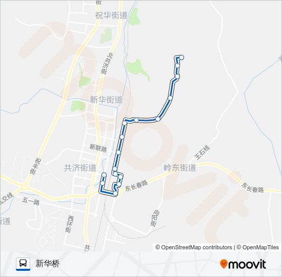 公交瓦房店14路的线路图