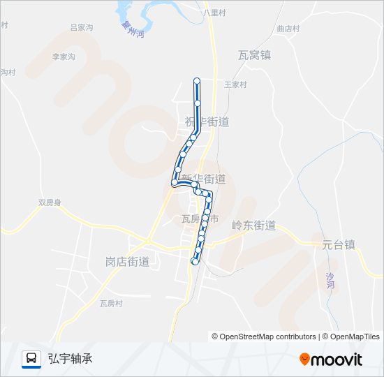 瓦房店15路 bus Line Map