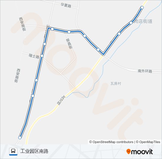 公交瓦房店17路的线路图