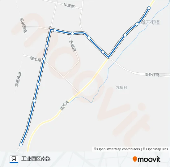 瓦房店17路 Bus Line Map
