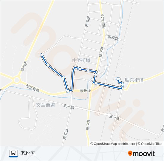 公交瓦房店19路的线路图