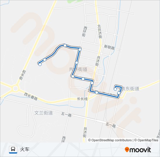 公交瓦房店19路的线路图