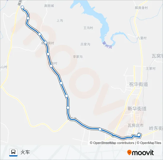 公交瓦房店22路的线路图