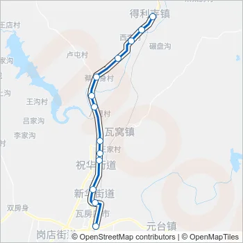 瓦房店23路 Bus Line Map