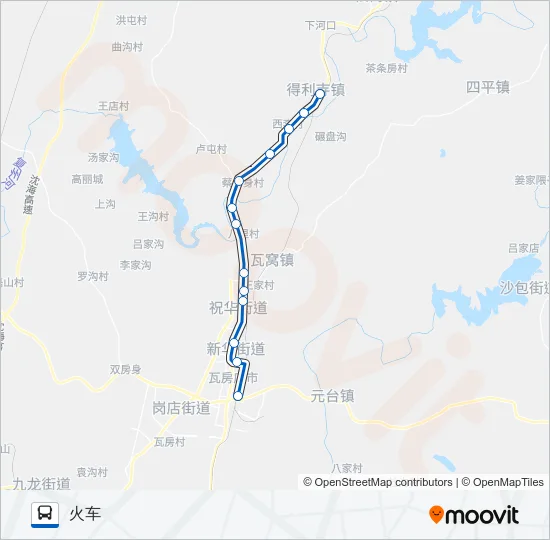 瓦房店23路 Bus Line Map
