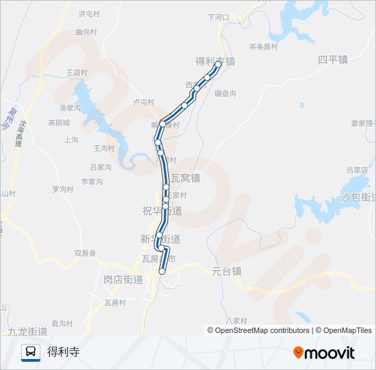 瓦房店23路 Bus Line Map