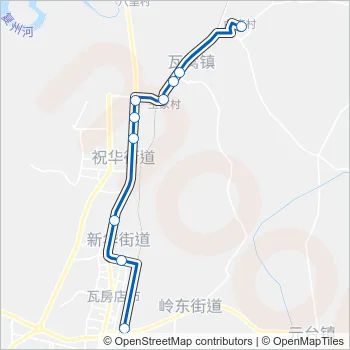 瓦房店25路 Bus Line Map