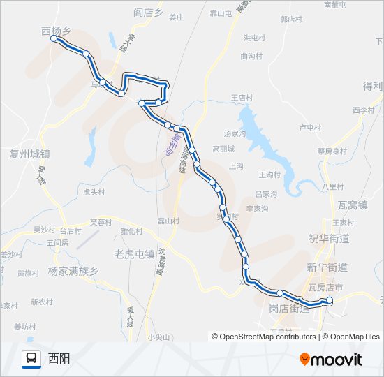 瓦房店26路 Bus Line Map