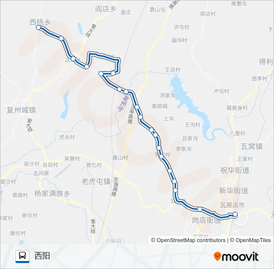 瓦房店26路 Bus Line Map