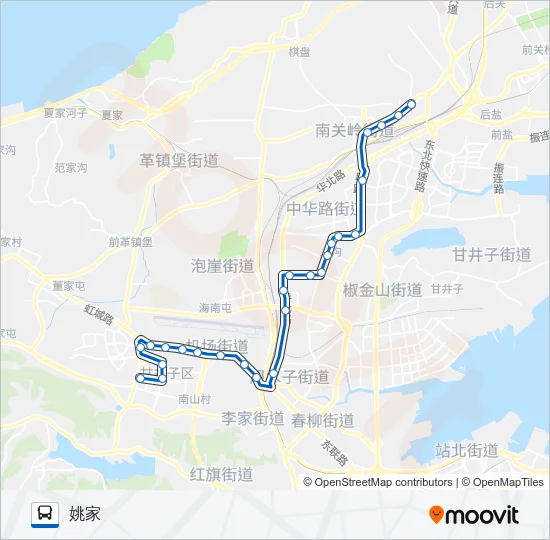 第五郡-姚家 Bus Line Map