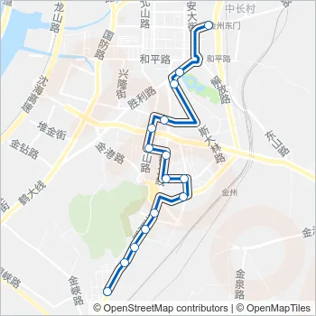 金州101路 Bus Line Map