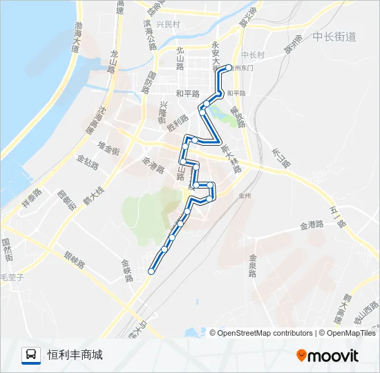 金州101路 Bus Line Map