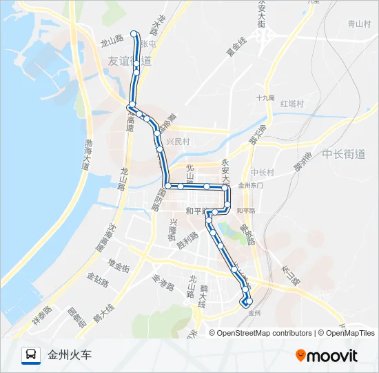 金州104路 Bus Line Map