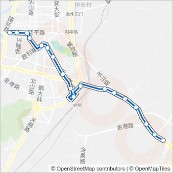 金州105路 Bus Line Map