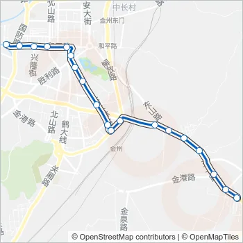 金州105路 Bus Line Map