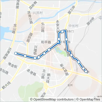 金州106路 Bus Line Map