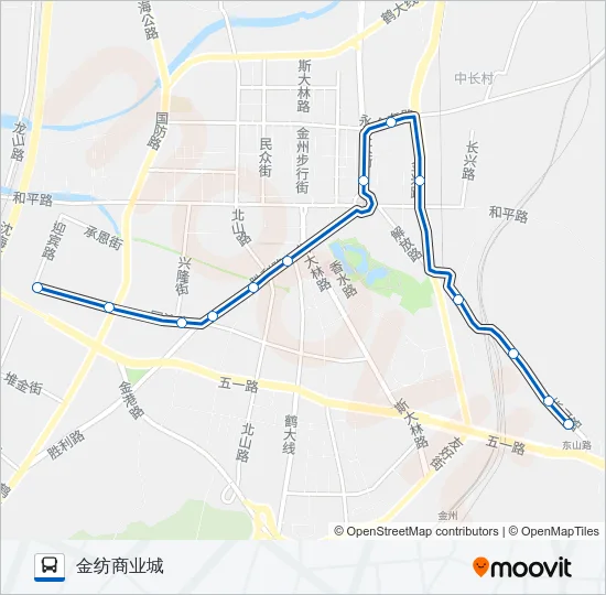金州106路 Bus Line Map