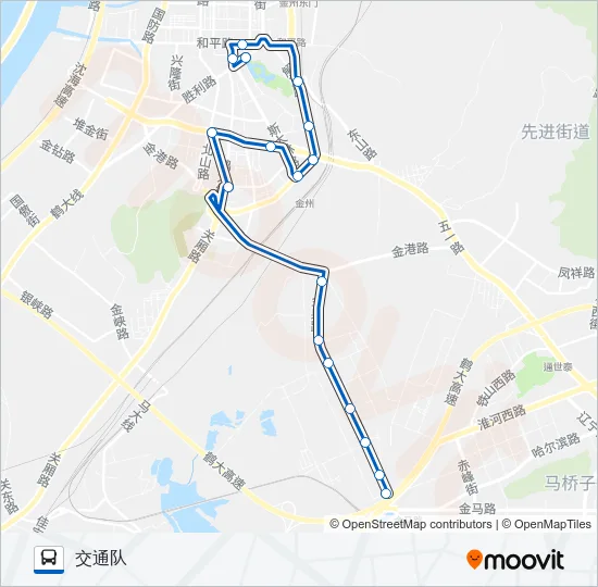 金州107路 Bus Line Map
