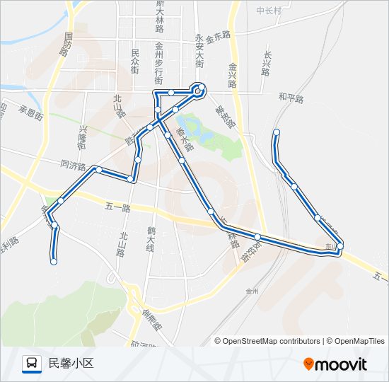 金州111路 Bus Line Map