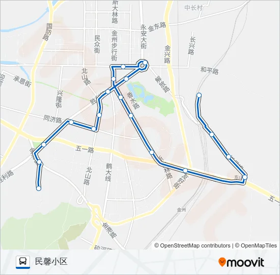金州111路 Bus Line Map