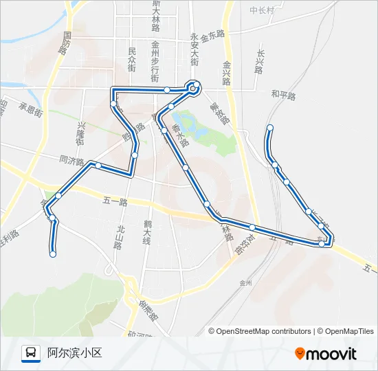 金州111路 Bus Line Map