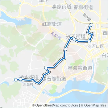 10路大站快车 Bus Line Map