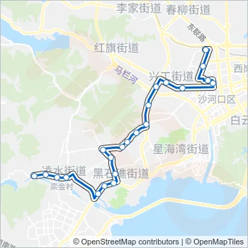 10路大站快车 Bus Line Map
