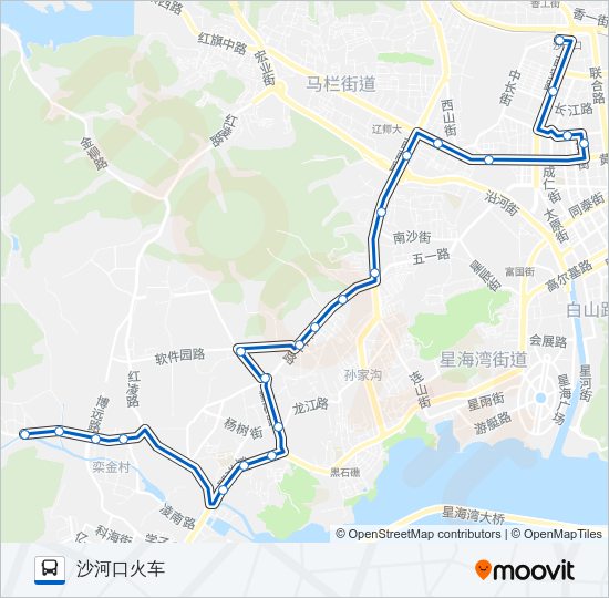 公交10大站快车路的线路图