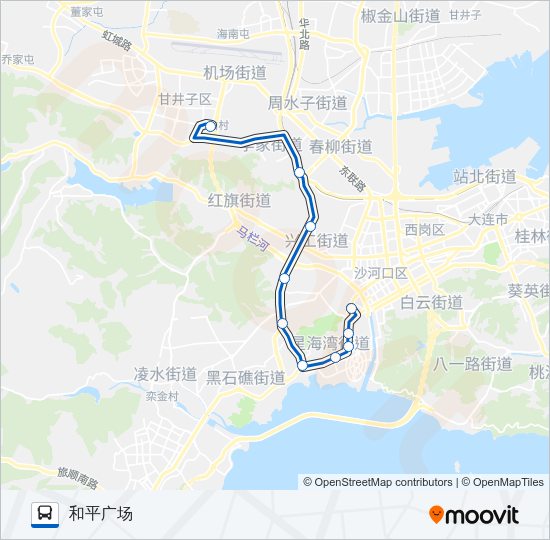 公交37大站快车路的线路图