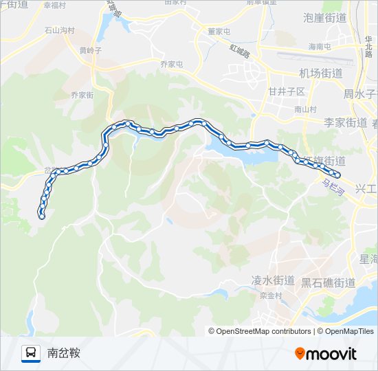 535路南岔鞍 bus Line Map