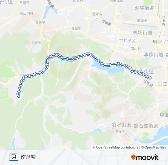 535路南岔鞍 Bus Line Map