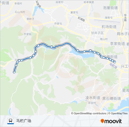 535路南岔鞍 Bus Line Map