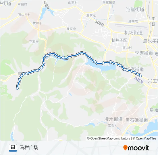 535路南岔鞍 Bus Line Map